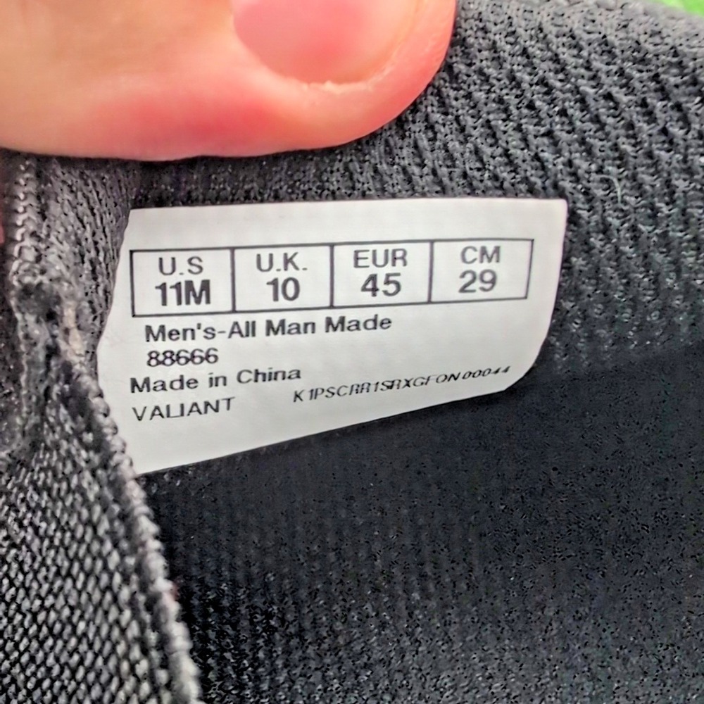 Dr Schollls Valium Shoes Mens 11 M Work Sneakers Flat Black Fabric Slip On - Picture 5 of 11